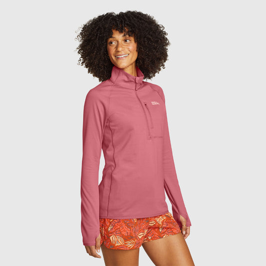 31-1874-QUEST HIGH ROUTE GRID 1/4 ZIP-EDDIE BAUER