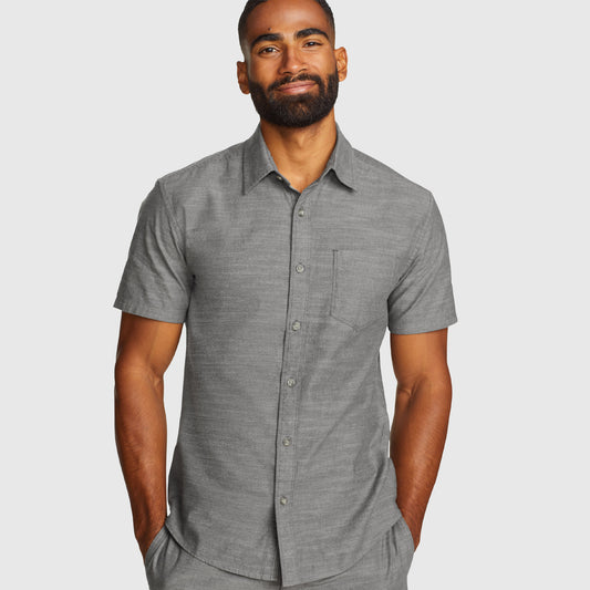 34-0895-CAMISA MANGA CORTA CAMANO SOLID-EDDIE BAUER