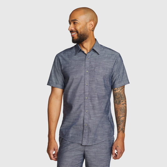 34-0895-CAMISA MANGA CORTA CAMANO SOLID-EDDIE BAUER