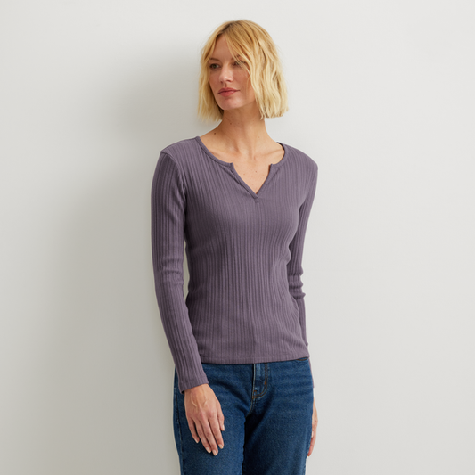 09-4682-MEADOWOOD RIB LS-EDDIE BAUER