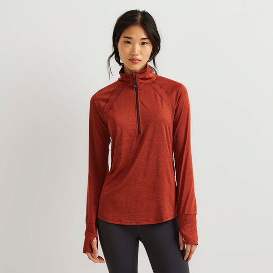 09-4075-LS RESO STRETCH 1/4 ZIP-EDDIE BAUER