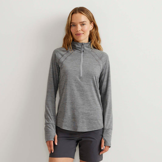 09-4075-LS RESO STRETCH 1/4 ZIP-EDDIE BAUER