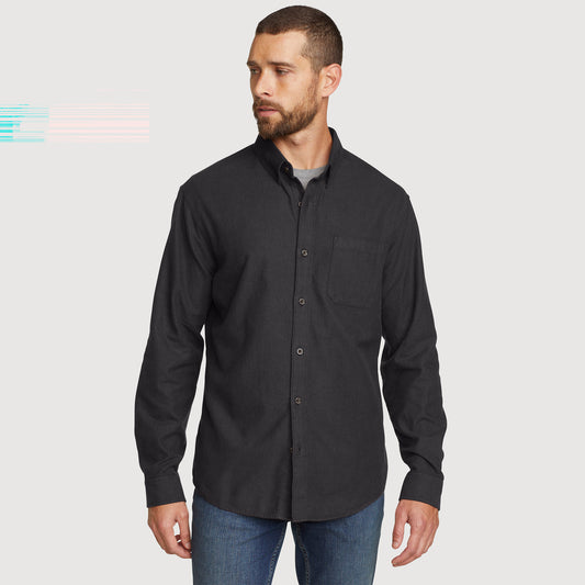 34-159-CAMISA MANGA LARGA 1 POCKET EFF- SOLID-EDDIE BAUER