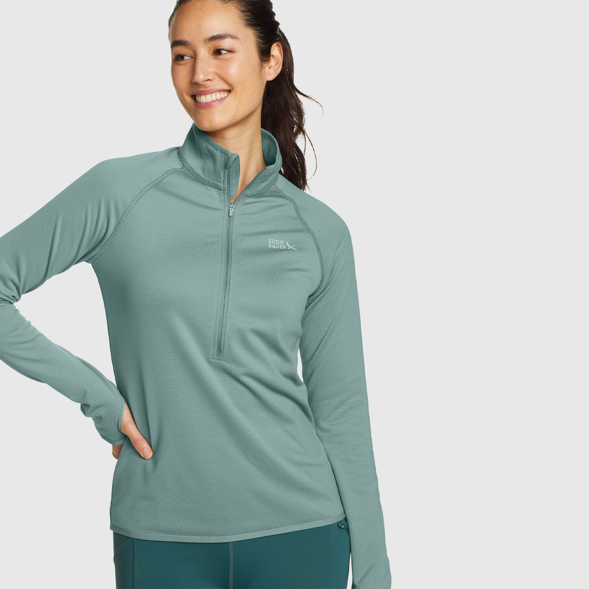 31-5881-QUEST ACTIVATOR GRID  1/2 ZIP-EDDIE BAUER
