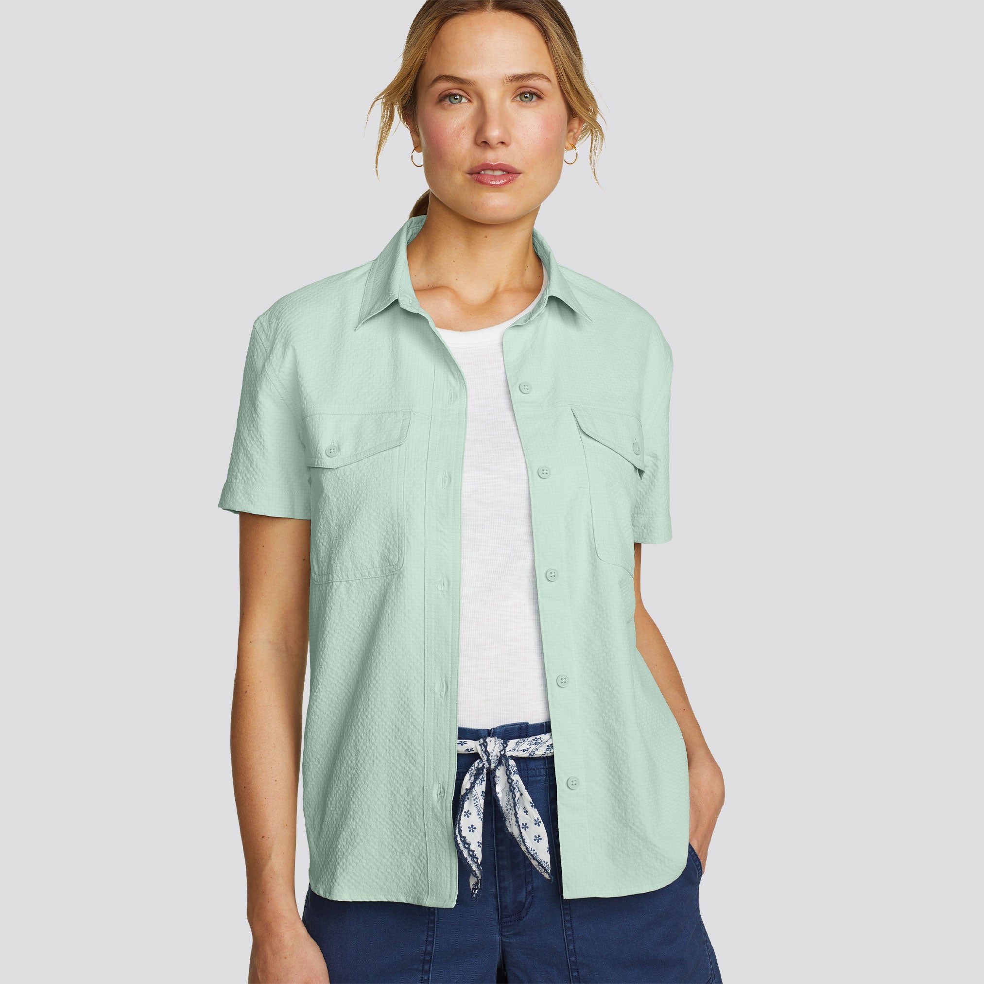 31-6045-CAMISA MANGA CORTA MOUNTAIN 3.0 - SOLID-EDDIE BAUER