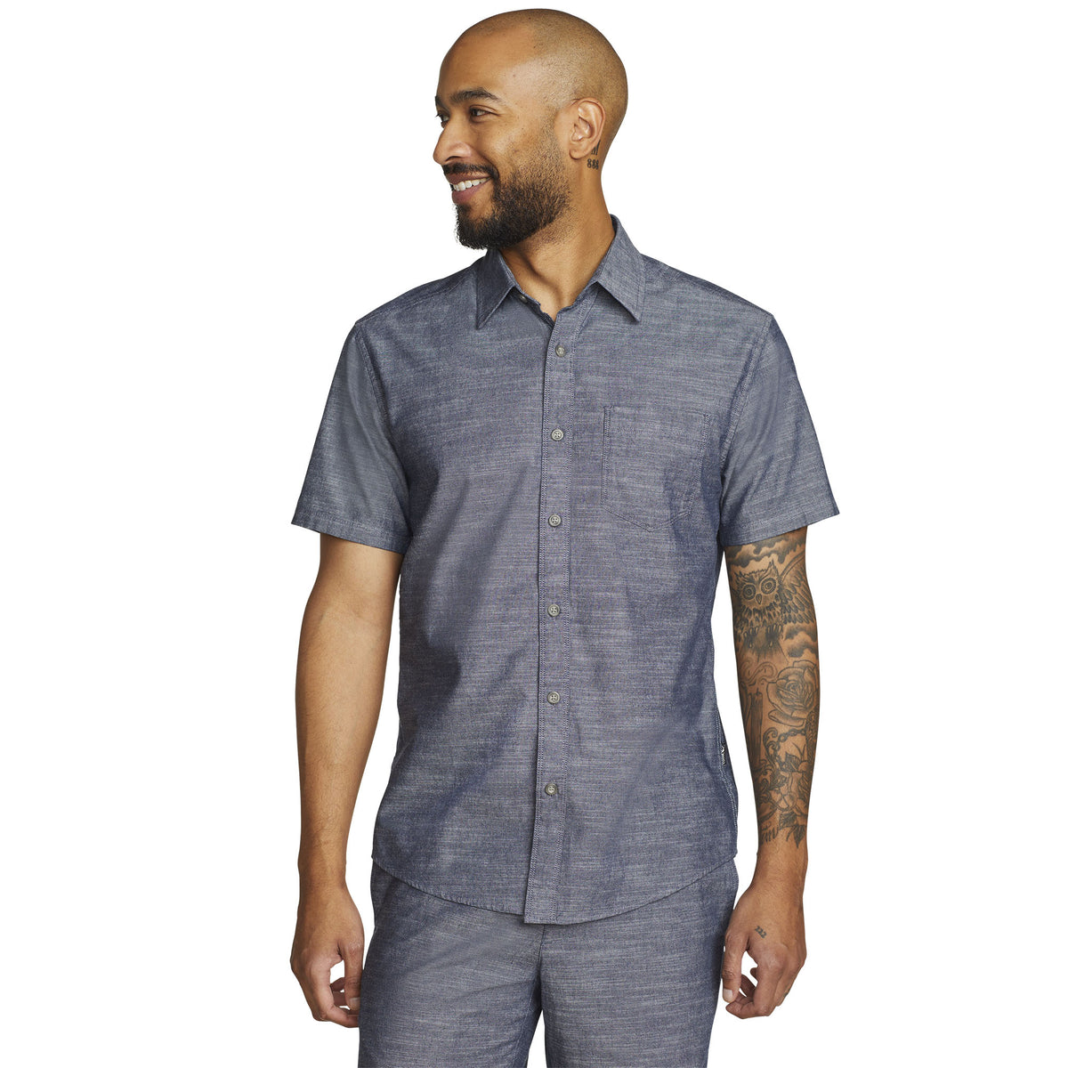 34-0895-CAMISA MANGA CORTA CAMANO SOLID-EDDIE BAUER