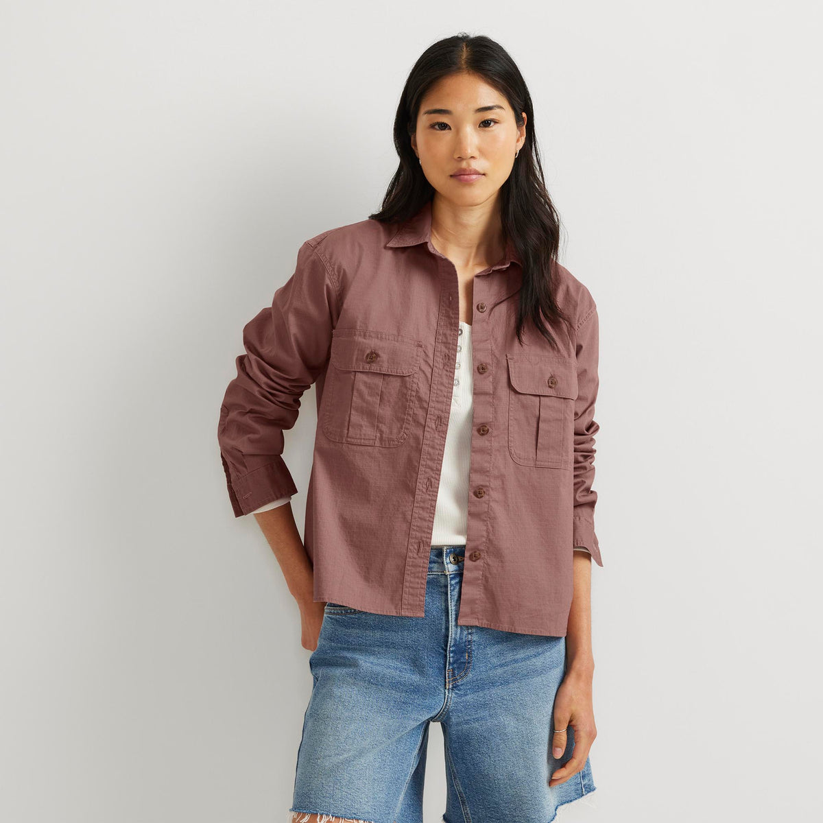 08-1338-CAMISA COTTON RIPSTOP UTILITY-EDDIE BAUER