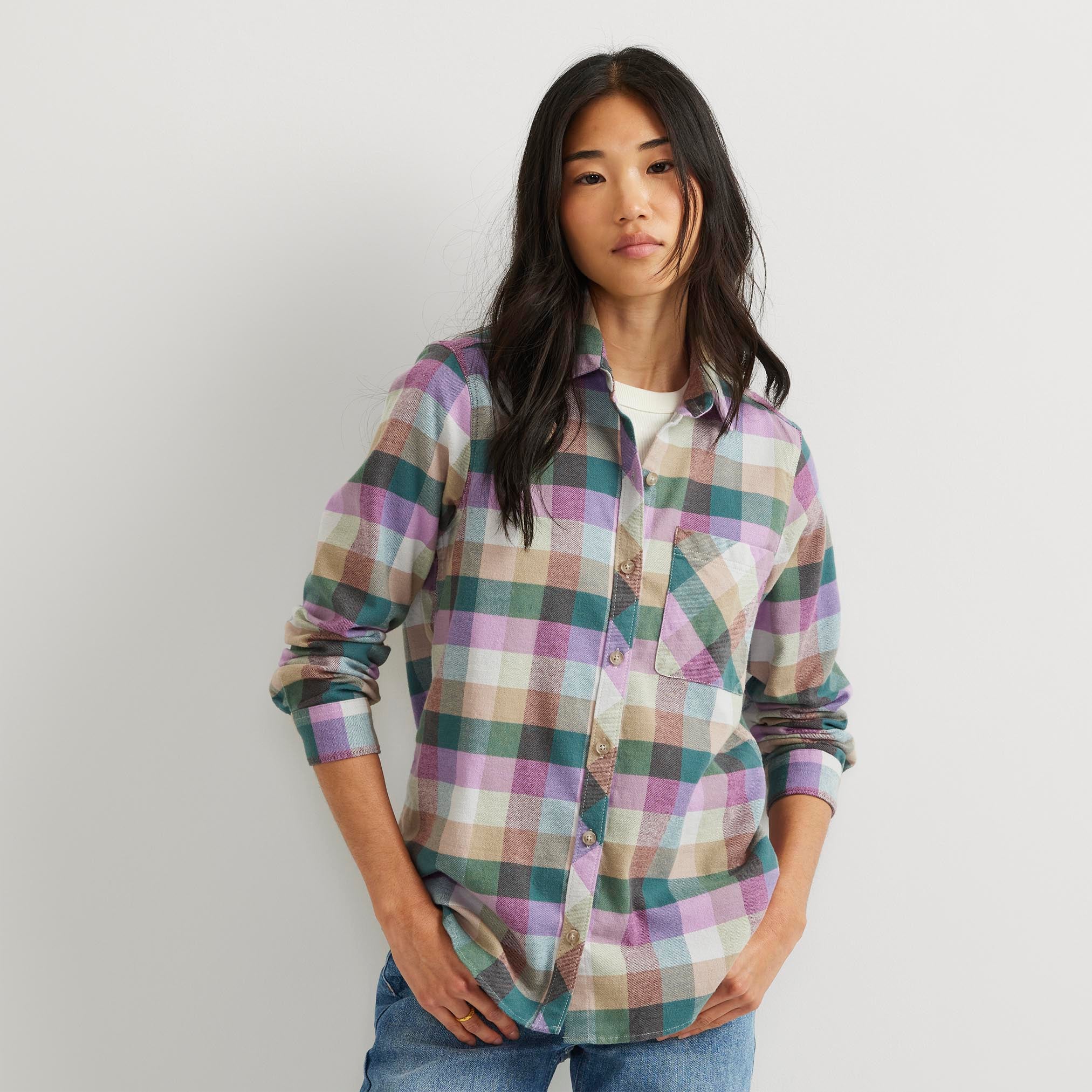 08-1348-CAMISA FIELD FLEX FLANNEL-EDDIE BAUER