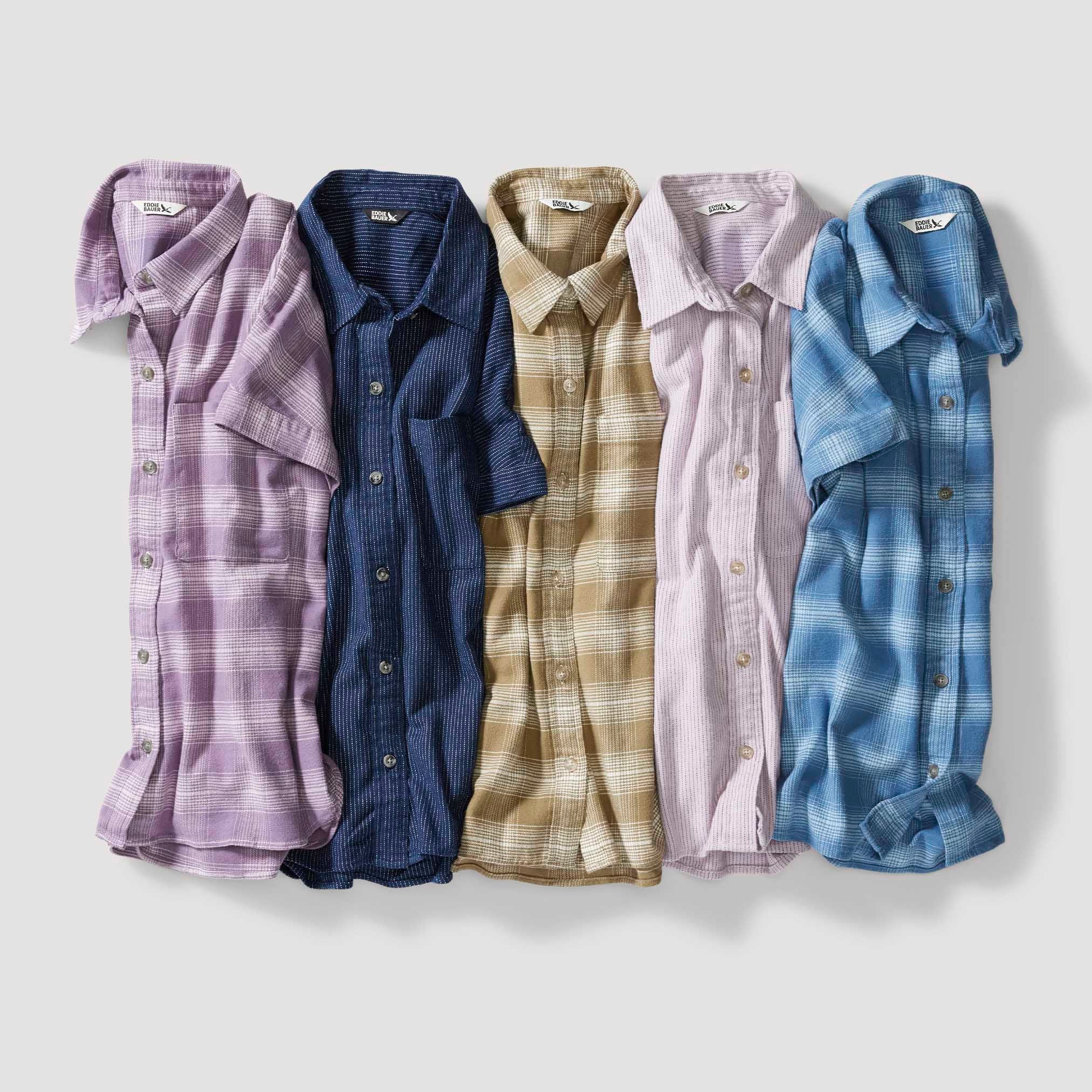 08-1349-CAMISA FIELD FLANNEL MANGA CORTA-EDDIE BAUER