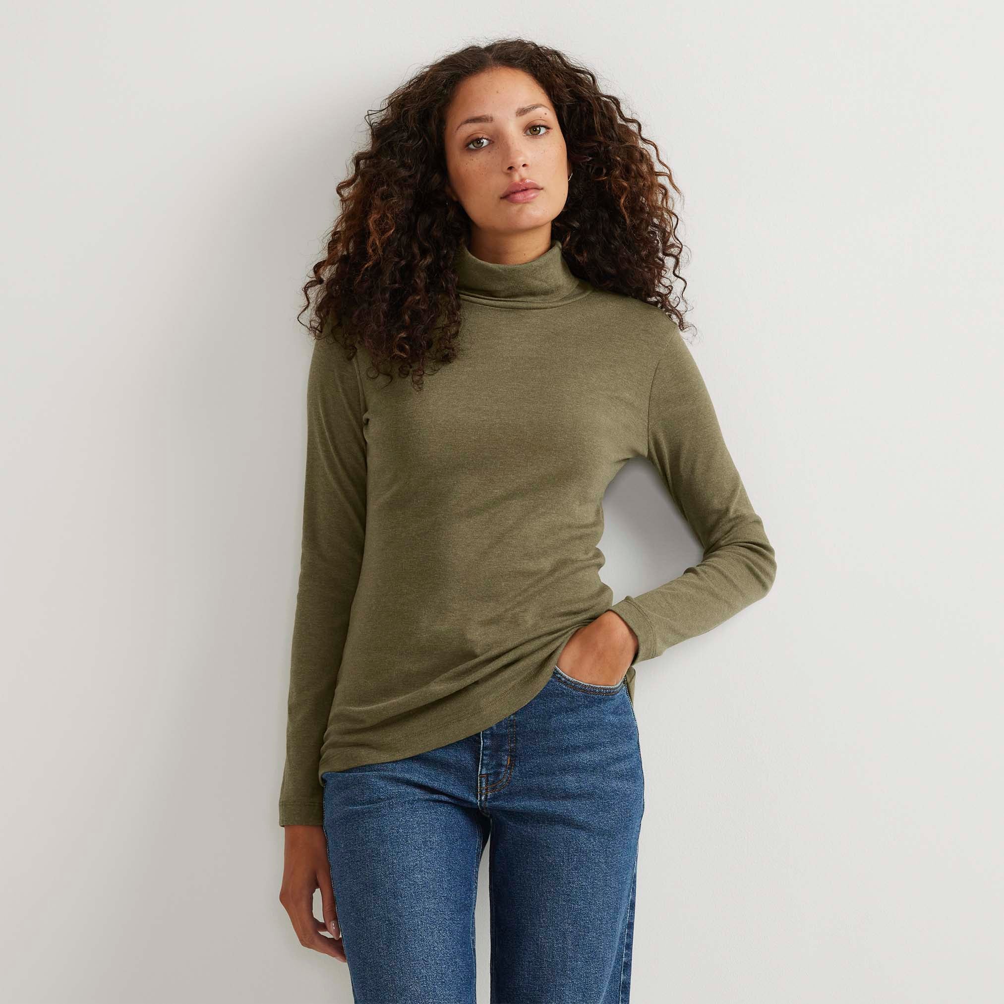 09-1813-MANGA LARGA FAV TNECK SOLID-EDDIE BAUER