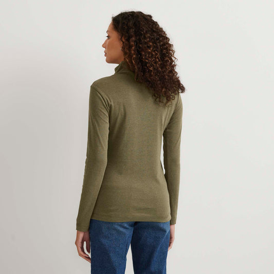 09-1813-MANGA LARGA FAV TNECK SOLID-EDDIE BAUER