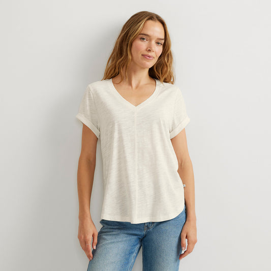 09-3069-TEE MANGA CORTA GATECHK VNK-EDDIE BAUER#color_529-ivory