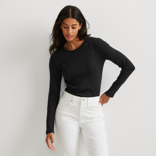 09-4887-PLAYERA MANGA LARGA ESSENTIAL RIB LAYERING-EDDIE BAUER