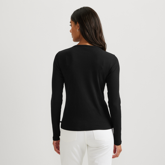 09-4887-PLAYERA MANGA LARGA ESSENTIAL RIB LAYERING-EDDIE BAUER