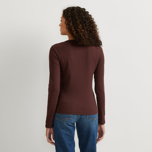09-4887-PLAYERA MANGA LARGA ESSENTIAL RIB LAYERING-EDDIE BAUER