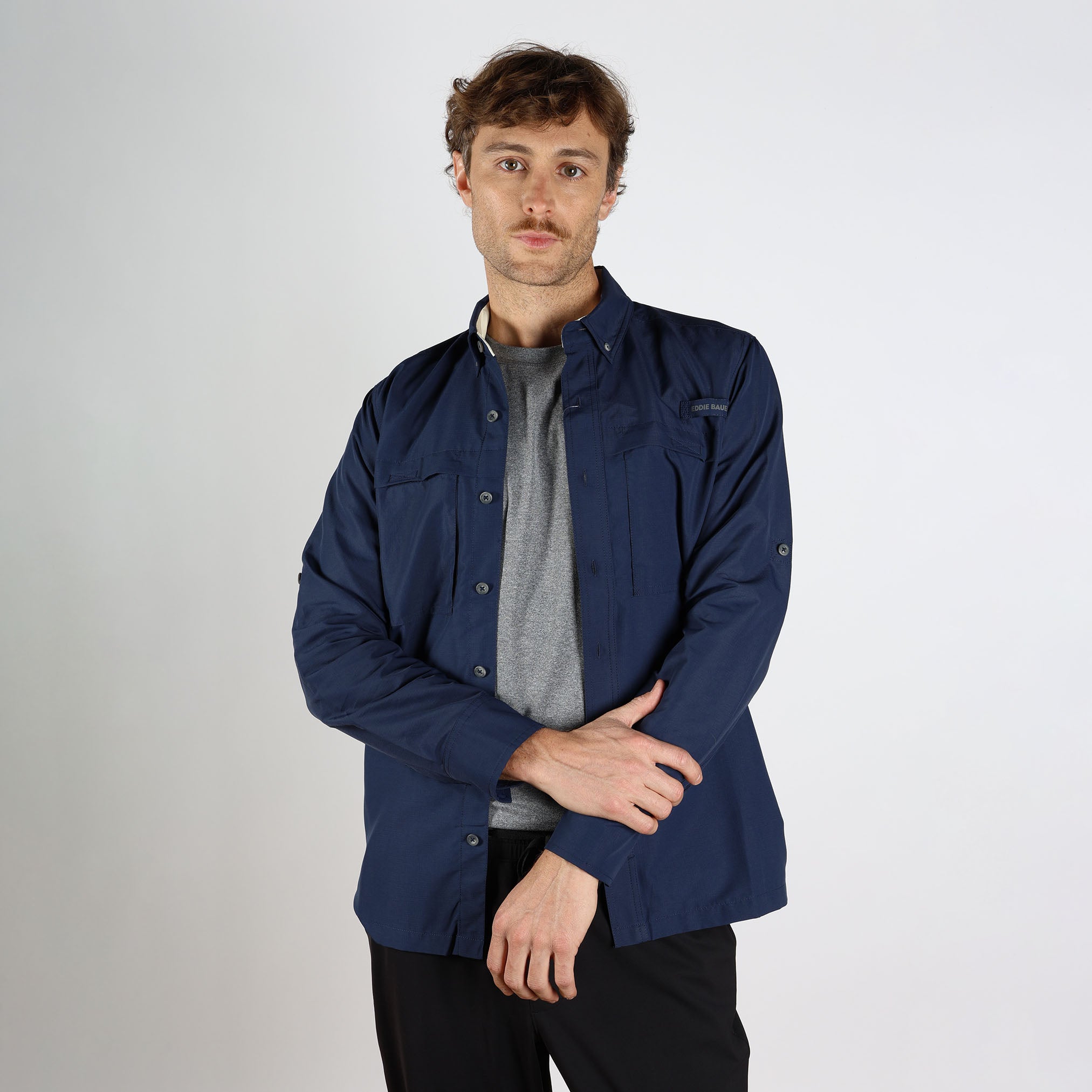 29-1686-CAMISA MANGA LARGA RAINIER RIPSTOP-EDDIE BAUER