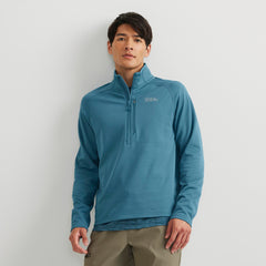 29-1704-MANGA LARGA HIGH ROUTE GRID HALF ZIP MOCK 2.0-EDDIE BAUER