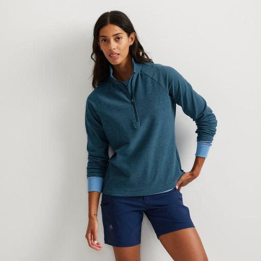 31-6221-QUEST FLEX QTR ZIP-EDDIE BAUER#color_359-marine