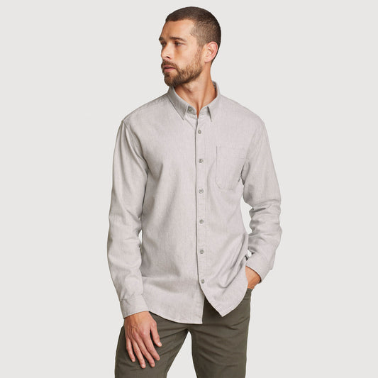 34-159-CAMISA MANGA LARGA 1 POCKET EFF- SOLID-EDDIE BAUER