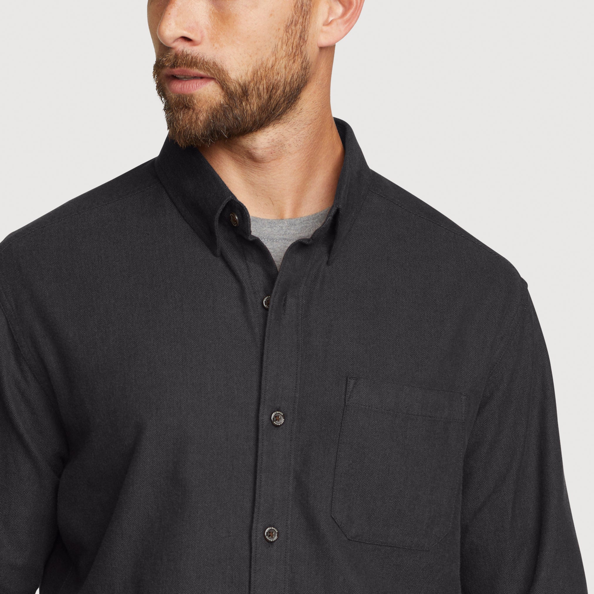 34-159-CAMISA MANGA LARGA 1 POCKET EFF- SOLID-EDDIE BAUER
