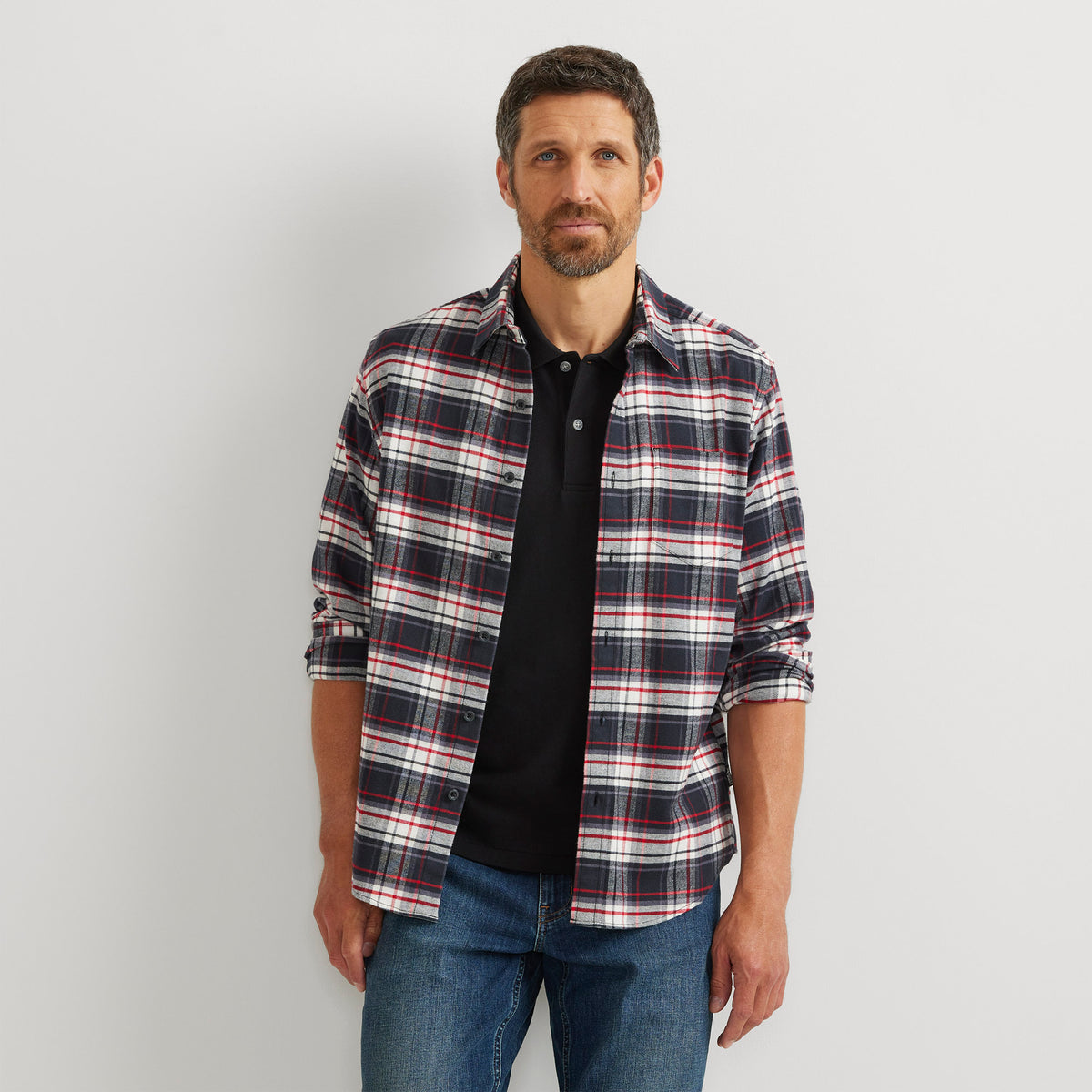 34-0917-FIELD FLANNEL FLEX SHIRT 2.0 (LIGHT)-EDDIE BAUER