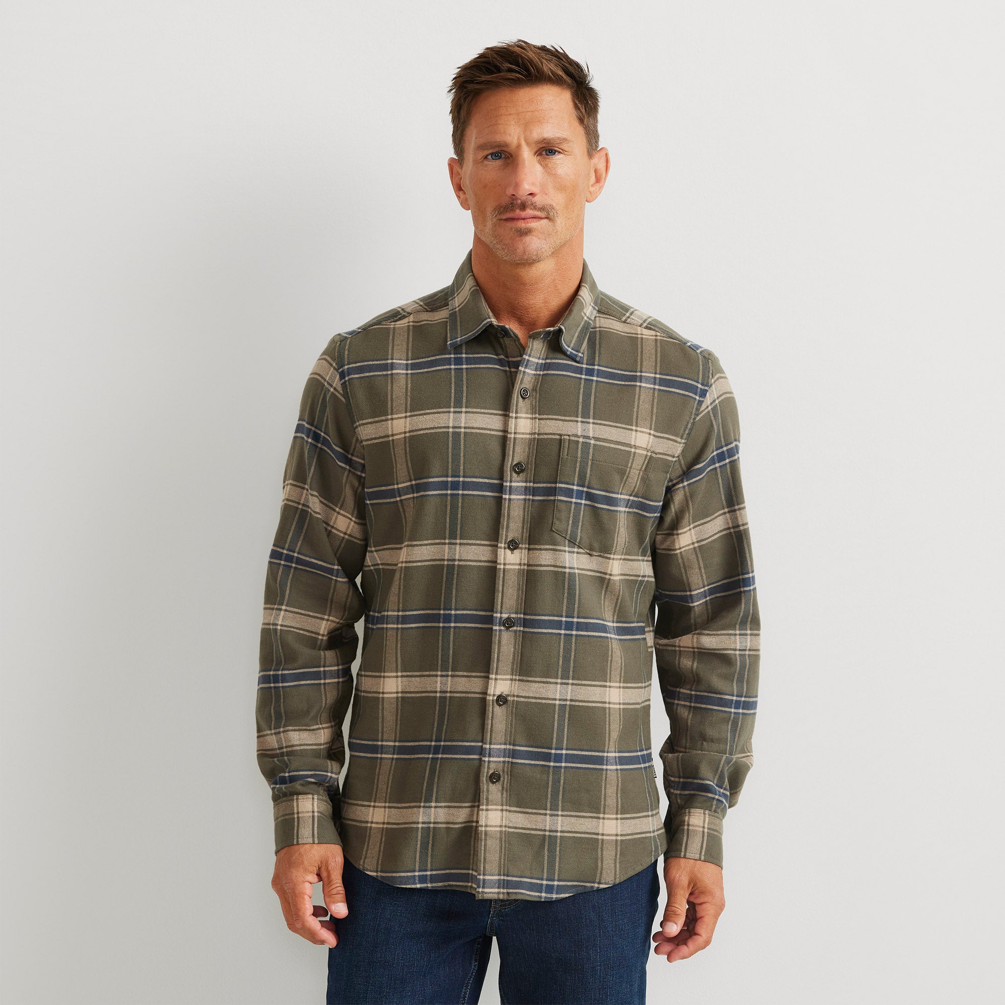 34-0917-FIELD FLANNEL FLEX SHIRT 2.0 (LIGHT)-EDDIE BAUER