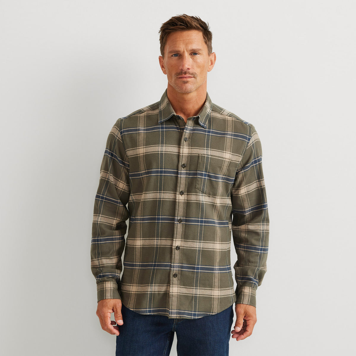 34-0917-FIELD FLANNEL FLEX SHIRT 2.0 (LIGHT)-EDDIE BAUER