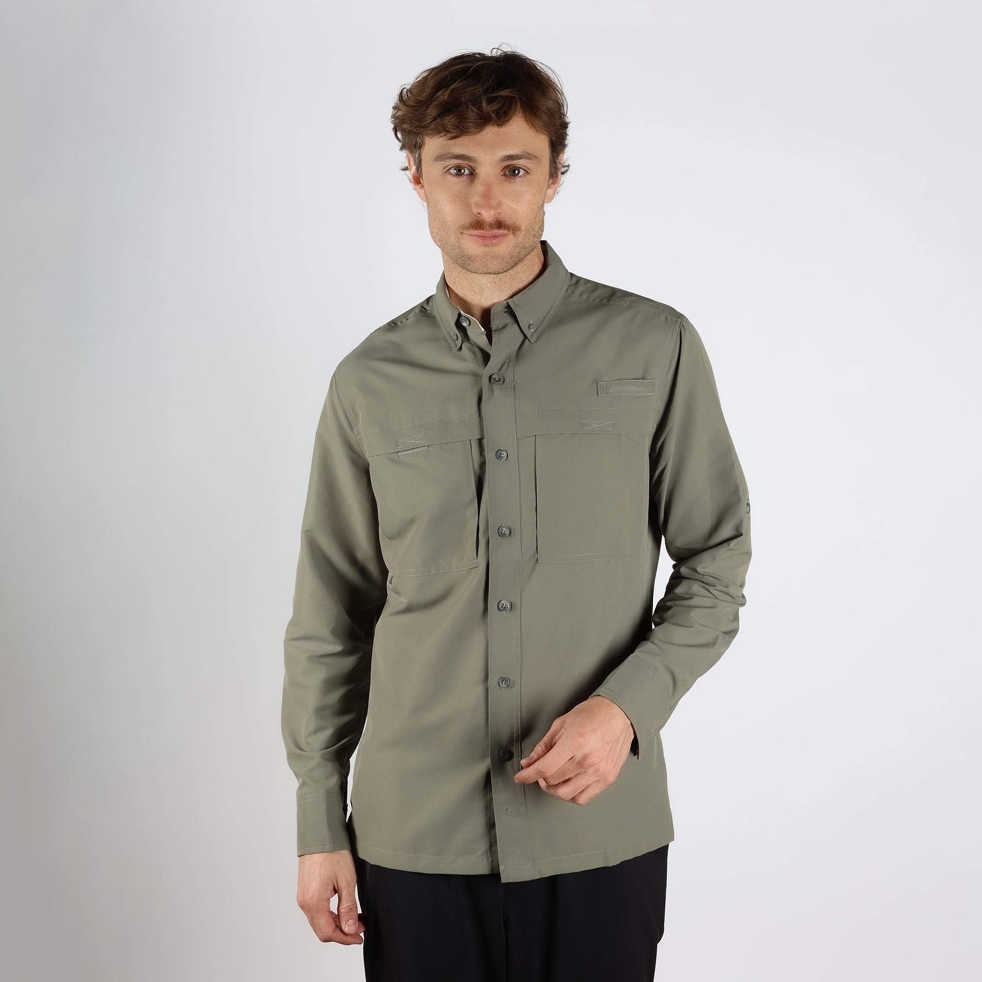 EB25-1686-CAMISA MANGA LARGA RAINIER RIPSTOP-EDDIE BAUER