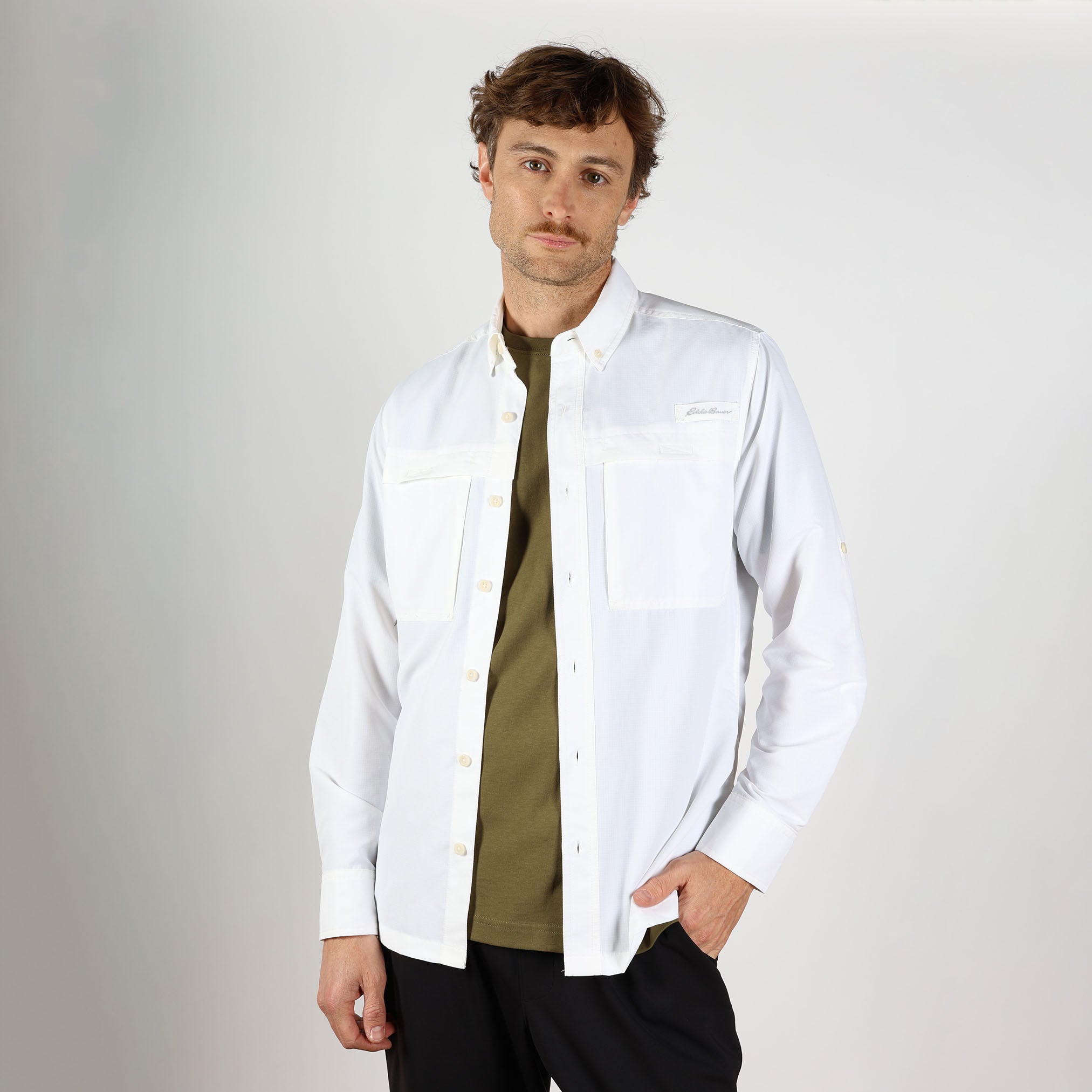 EB25-1686-CAMISA MANGA LARGA RAINIER RIPSTOP-EDDIE BAUER
