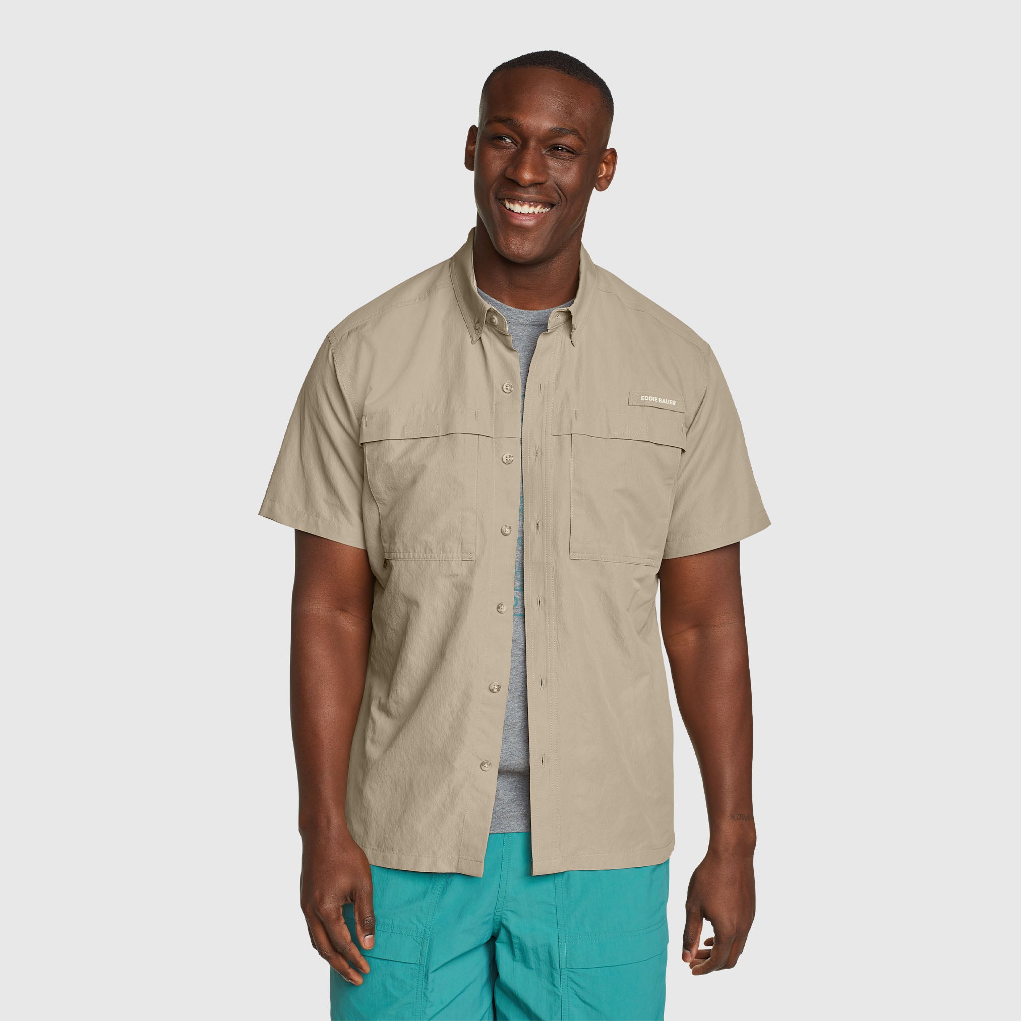 29-1685-CAMISA MANGA CORTA RAINIER RIPSTOP-EDDIE BAUER