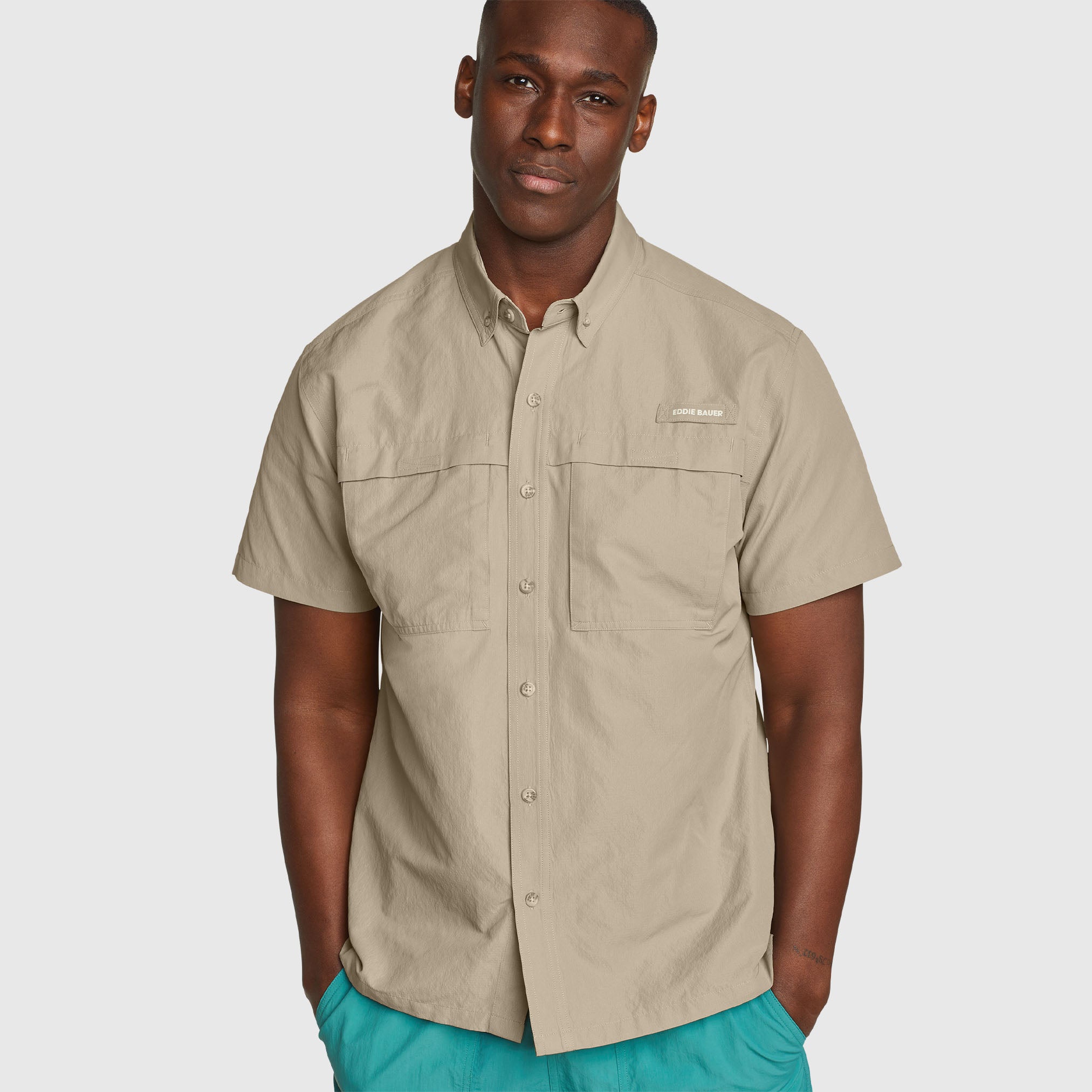 29-1685-CAMISA MANGA CORTA RAINIER RIPSTOP-EDDIE BAUER