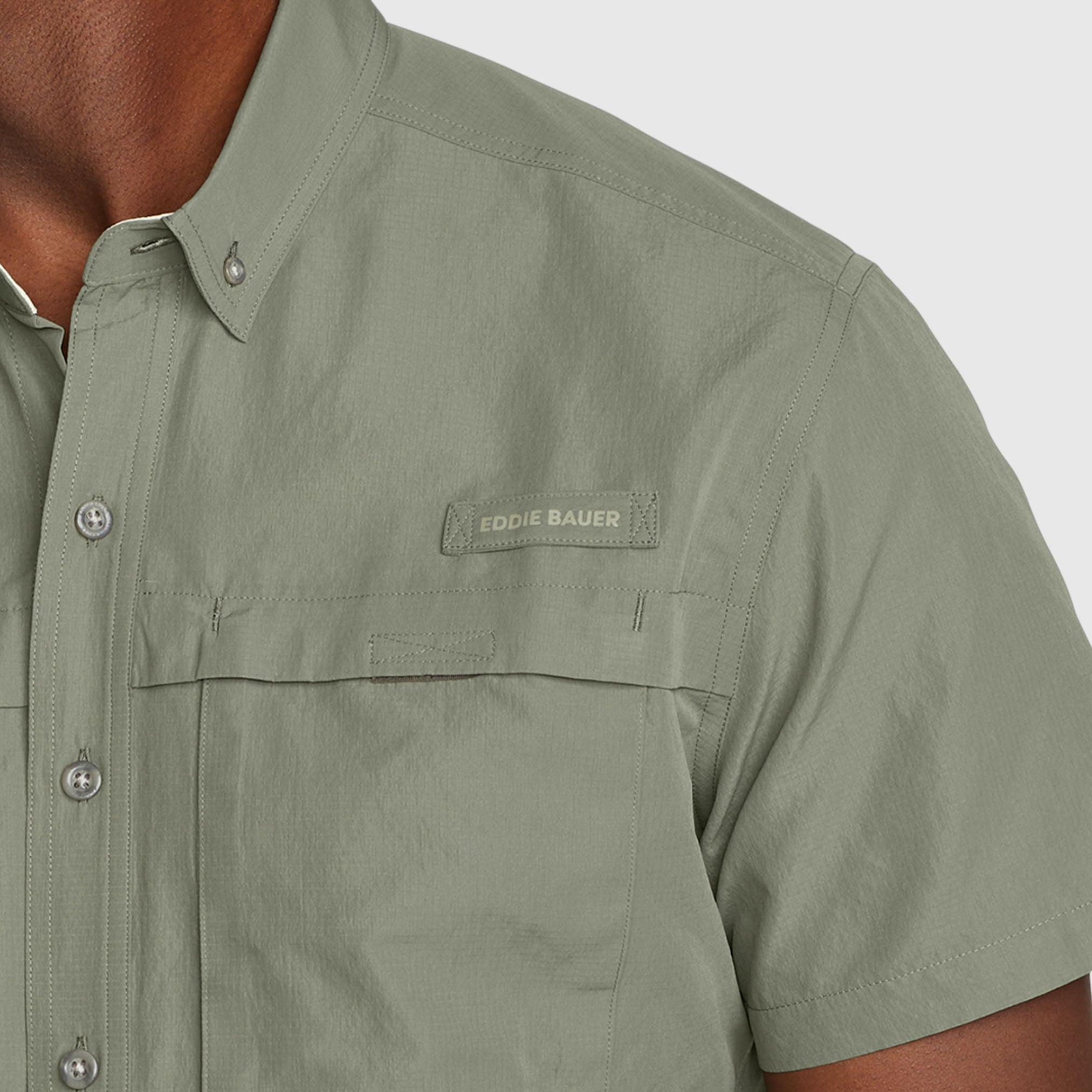 29-1685-CAMISA MANGA CORTA RAINIER RIPSTOP-EDDIE BAUER