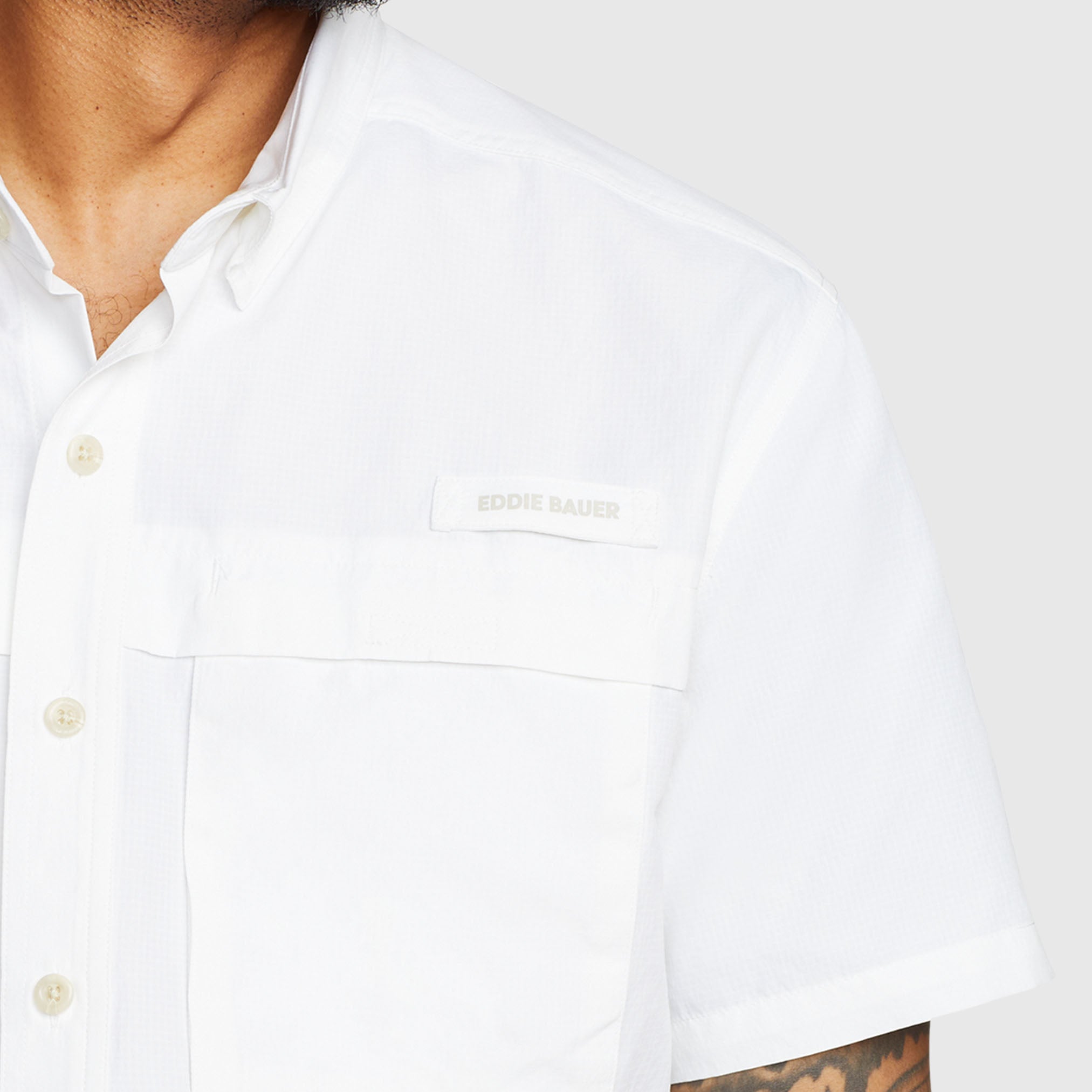 29-1685-CAMISA MANGA CORTA RAINIER RIPSTOP-EDDIE BAUER