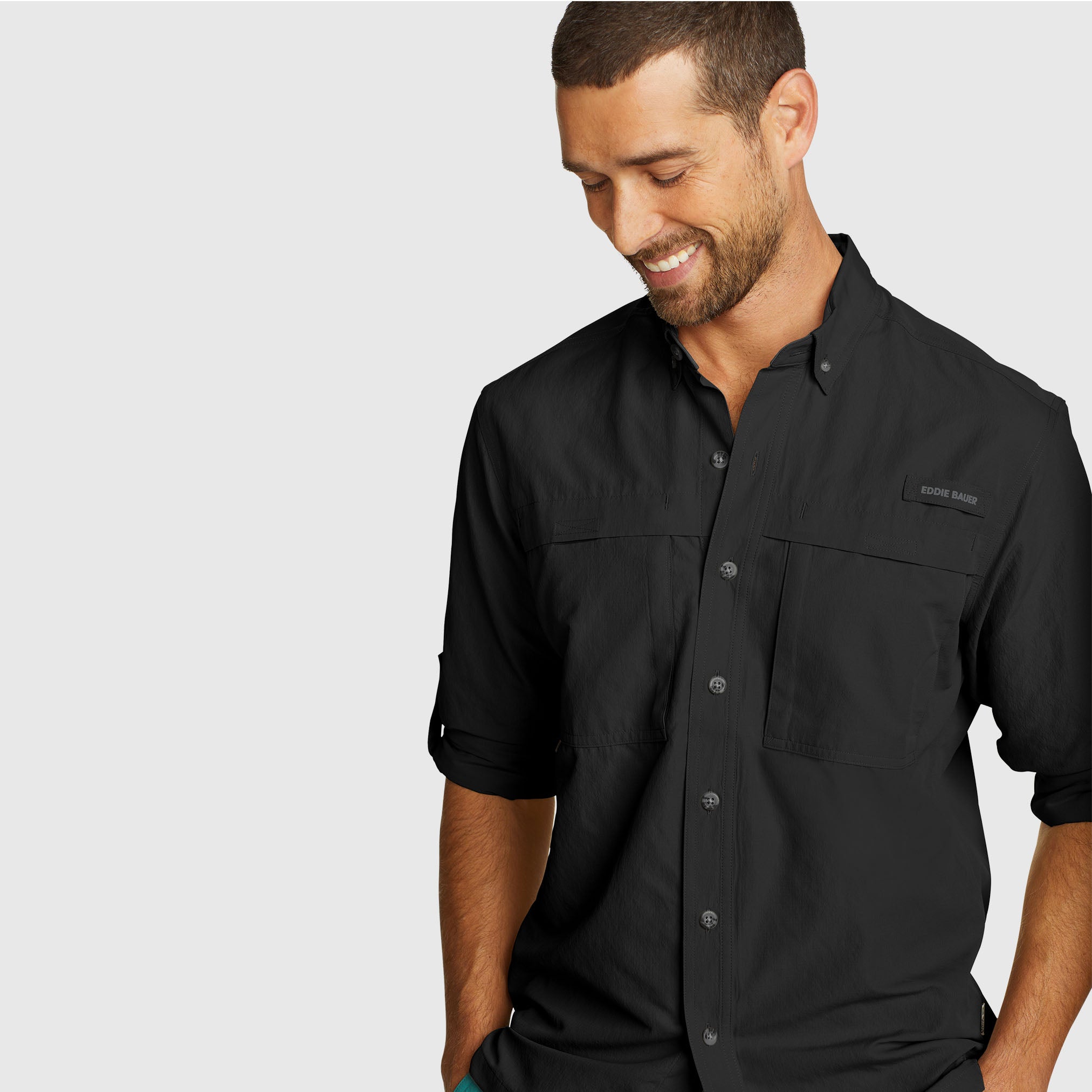 29-1686-CAMISA MANGA LARGA RAINIER RIPSTOP-EDDIE BAUER