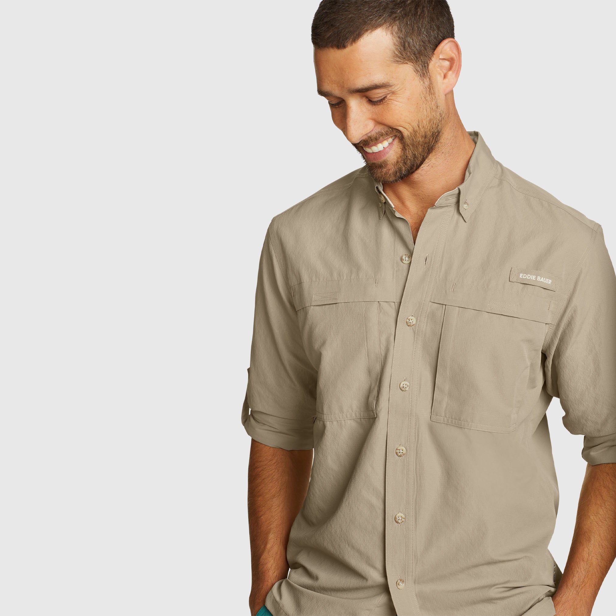 29-1686-CAMISA MANGA LARGA RAINIER RIPSTOP-EDDIE BAUER