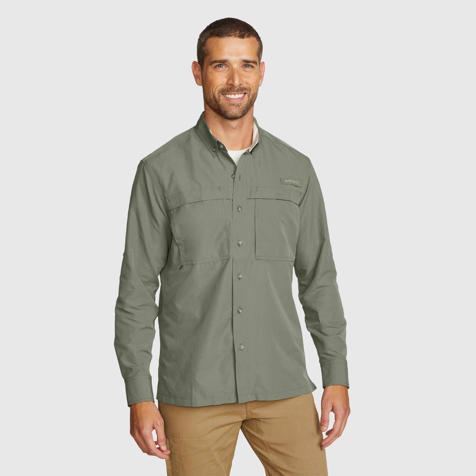 29-1686-CAMISA MANGA LARGA RAINIER RIPSTOP-EDDIE BAUER