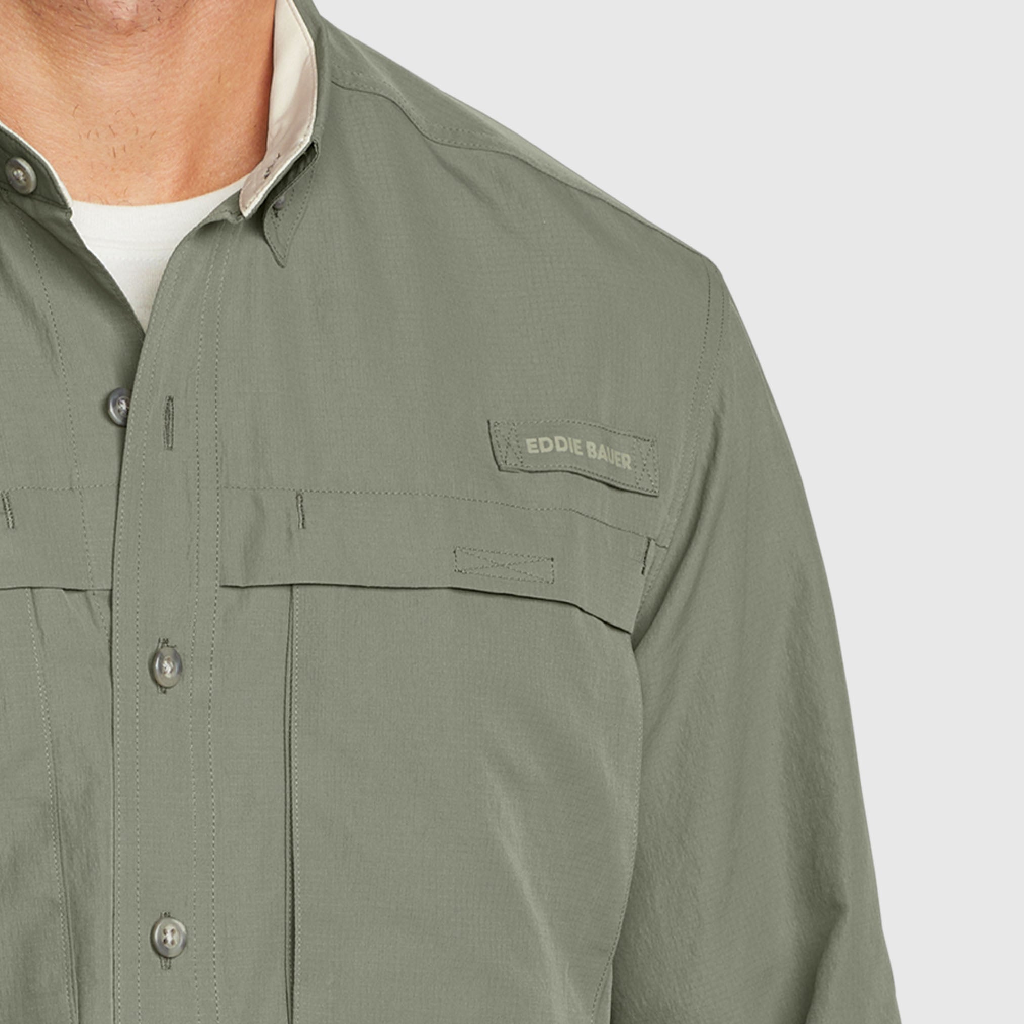 29-1686-CAMISA MANGA LARGA RAINIER RIPSTOP-EDDIE BAUER