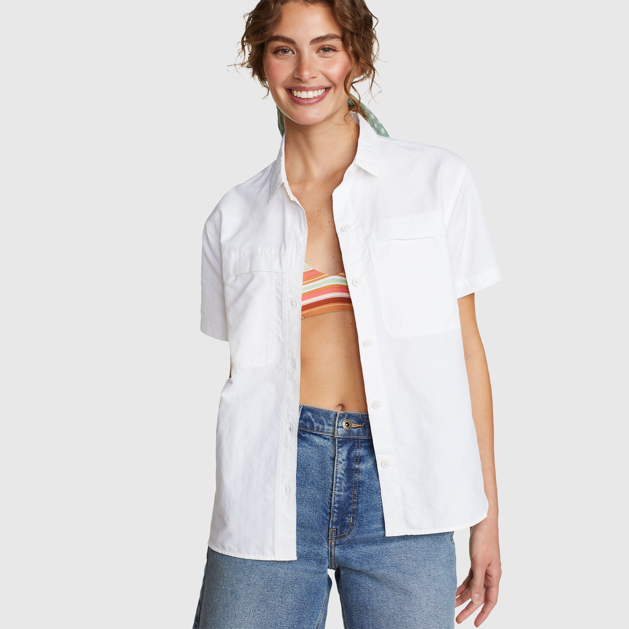 31-6065-CAMISA RAINIER RIPSTOP MANGA CORTA-EDDIE BAUER